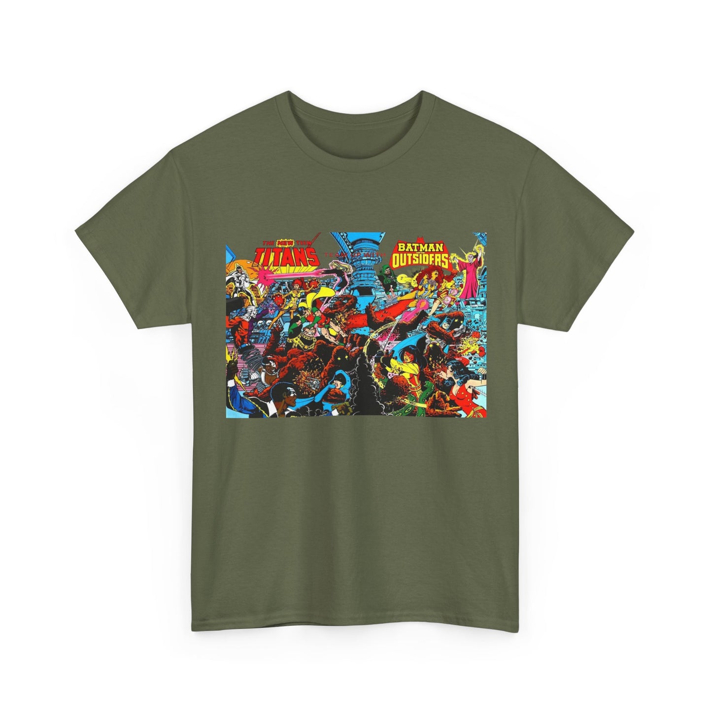 New Teen Titans & Batman and the Outsiders T-Shirt - George Perez & Jim Aparo Art - DC Comics