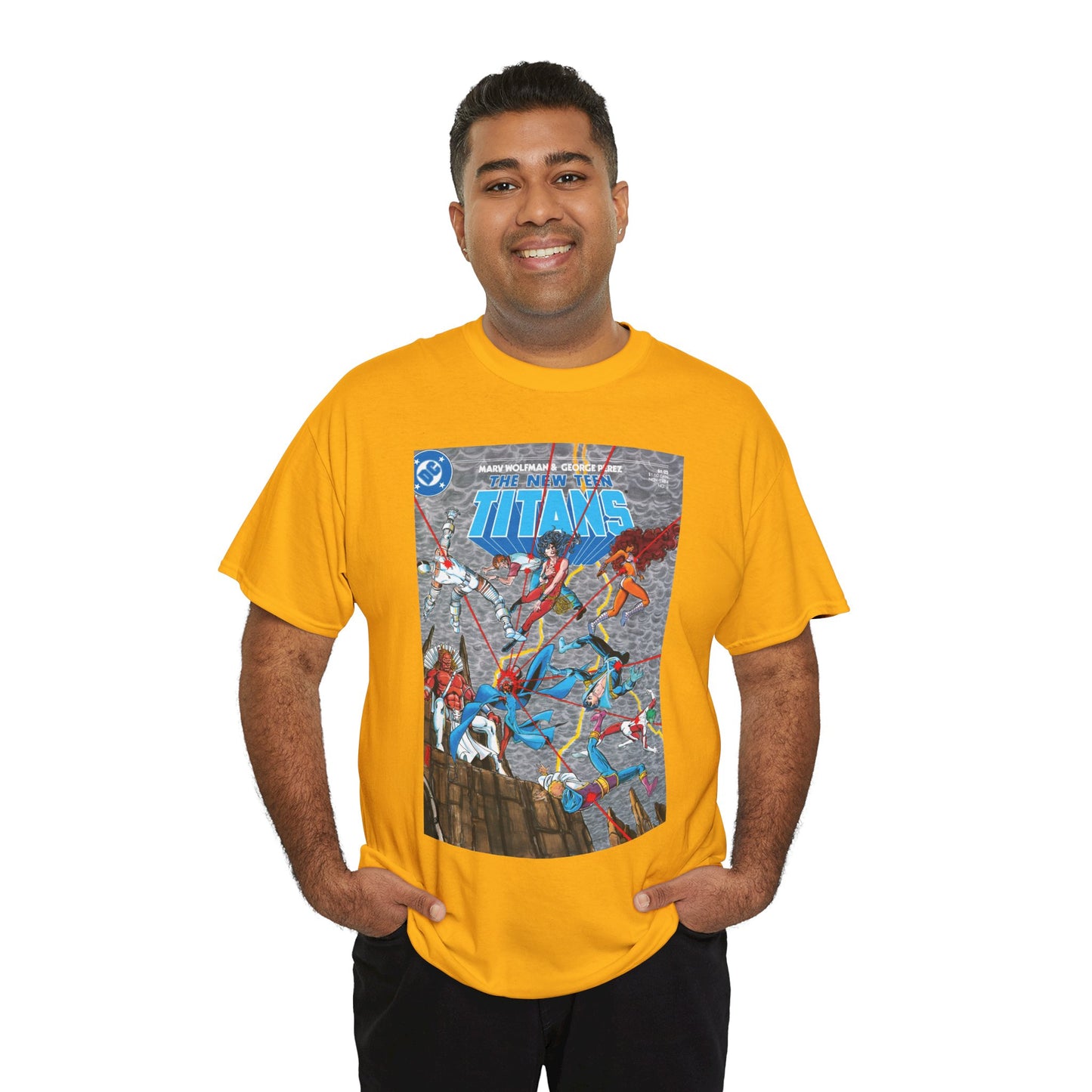 New Teen Titans T-Shirt - George Perez Art - Trigon the Terrible - DC Comics