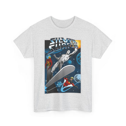 Silver Surfer T-Shirt - With Adam Warlock & Captain Marvel - Norrin Radd - Former Herald of Galactus - Fantastic Four Ally - Marvel Comics