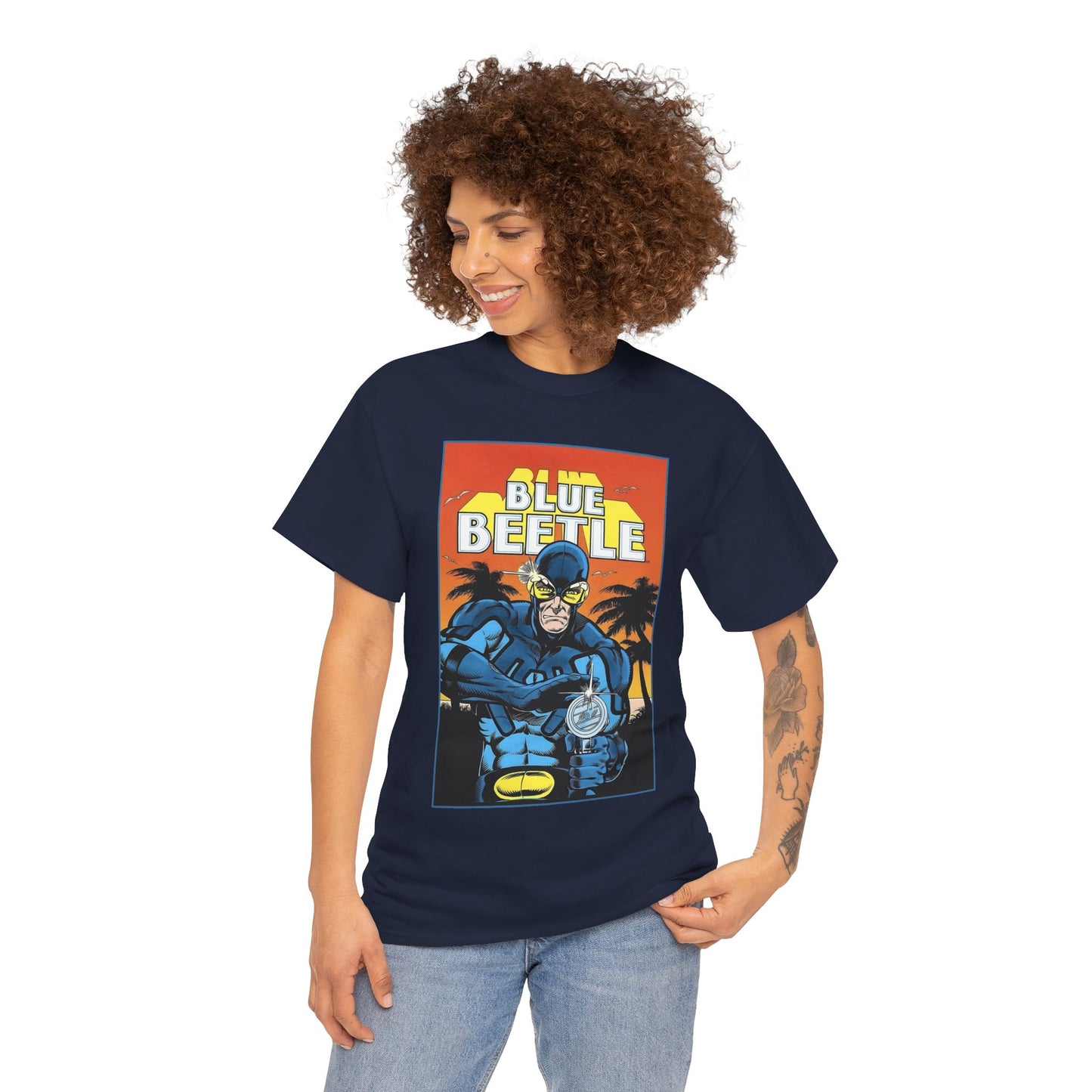 Blue Beetle T-Shirt - Ted Kord - 1980s DC Series - DC Comics
