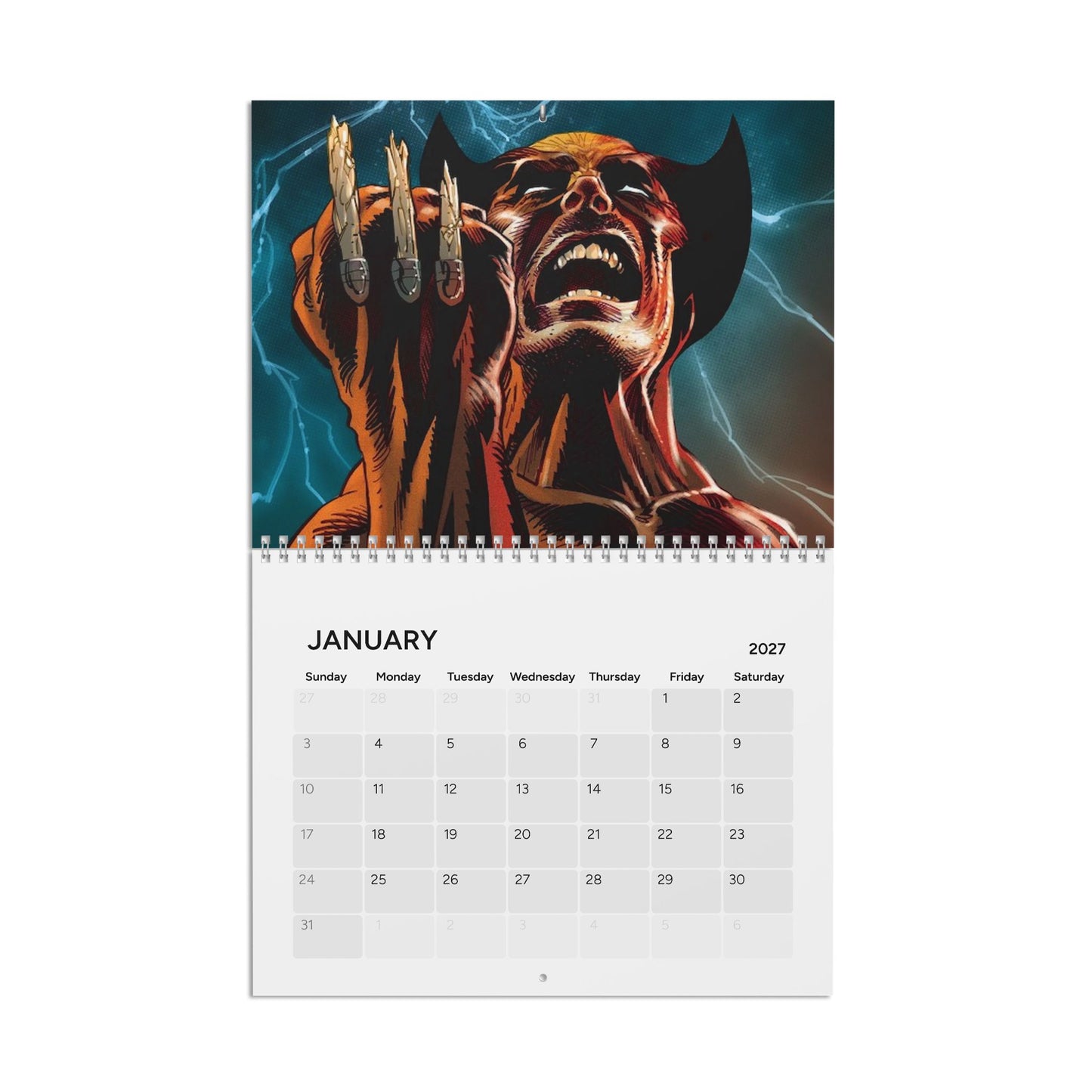 Wolverine Calendar (2027)