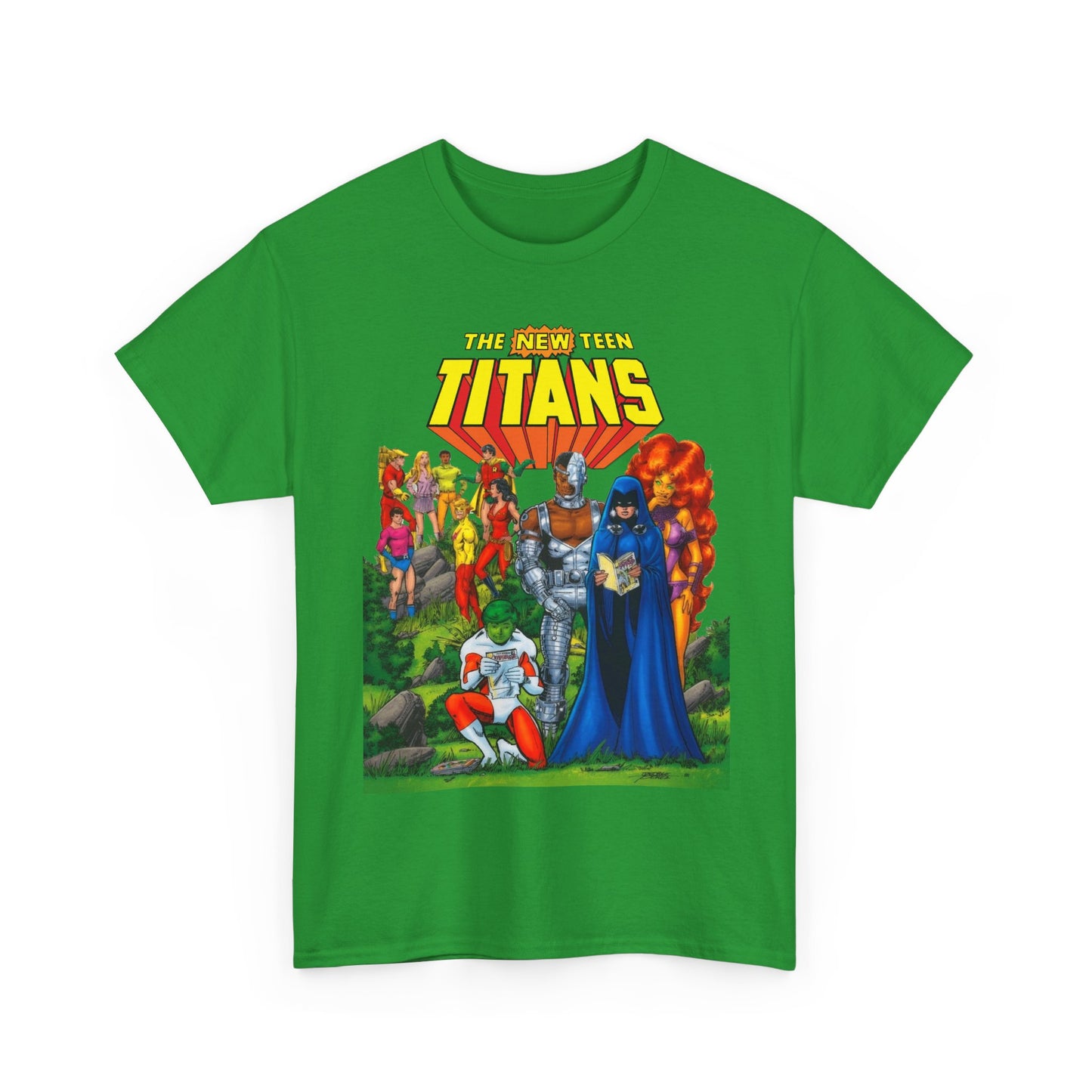New Teen Titans T-Shirt - George Perez Art - Rare Promo Art - Titans Old & New - DC Comics