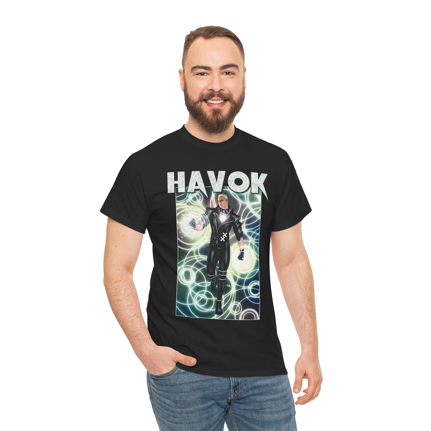 Havok T-Shirt - X-Men, X-Factor Member & Leader - Mutant Hero - Alex Summers, Brother to Scott Summers, Cyclops - Marvel Comics
