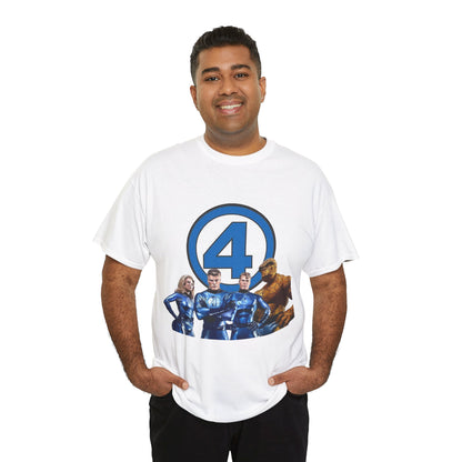 Fantastic Four T-Shirt - Alex Ross Art - 2025 MCU Movie - Iconic Marvel Comics Characters - Human Torch, Invisible Woman, The Thing, Reed Richards