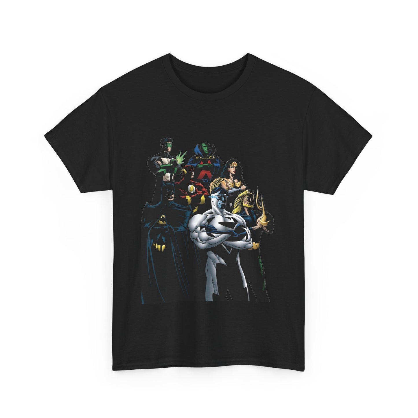 JLA T-Shirt - Howard Porter Art - Superman, Batman, Wonder Woman, Flash - DC Comics