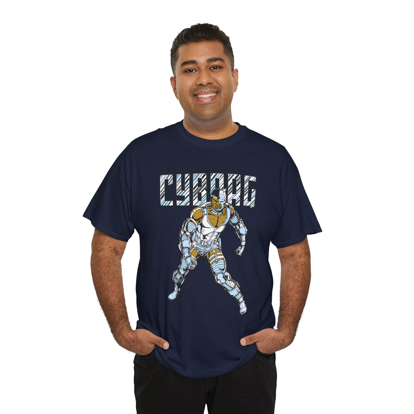 Cyborg T-Shirt - George Perez Art - New Teen Titans, Justice League - Victor Stone - DC Comics