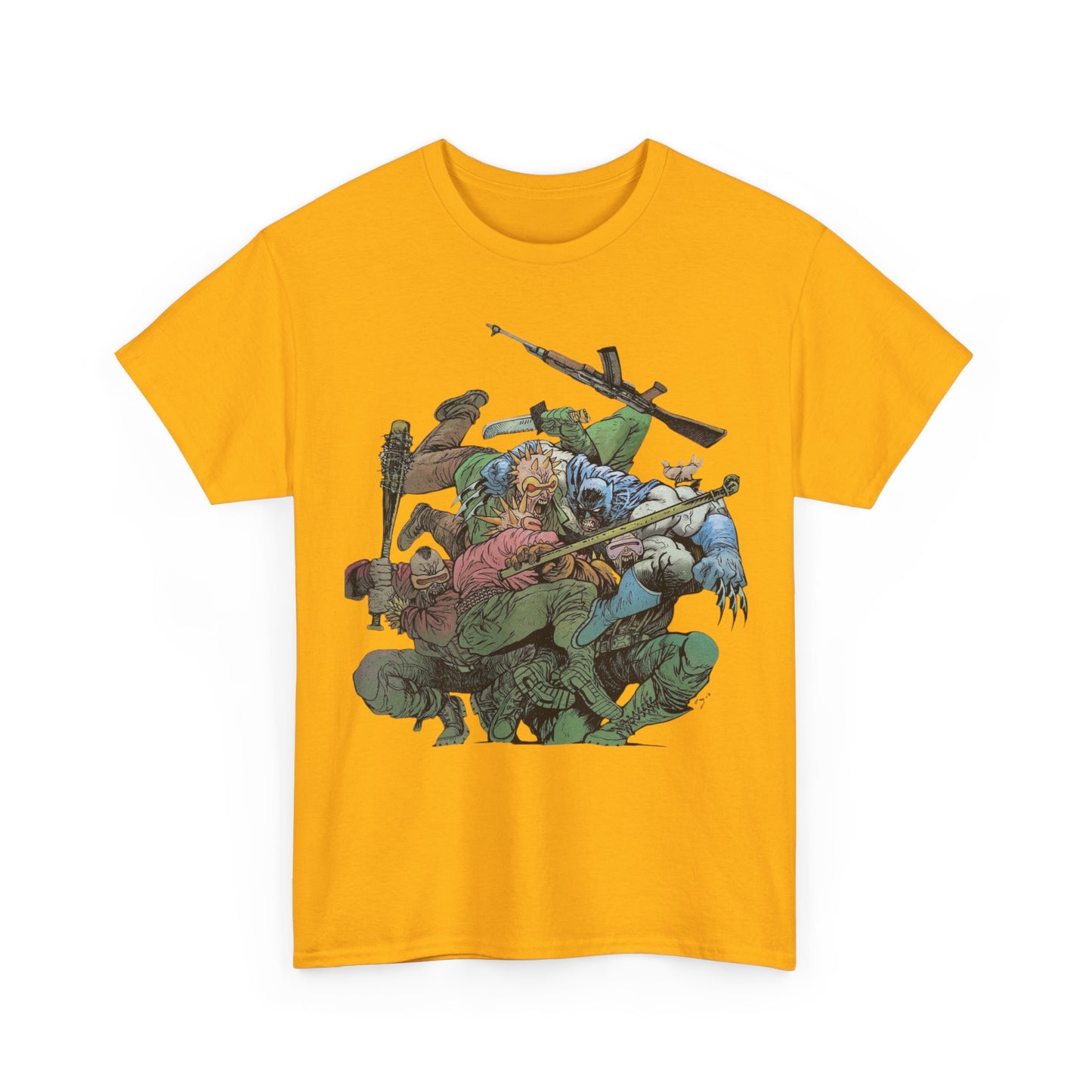 Batman T-Shirt - Daniel Warren Johnson Art - Vs The Mutant Gang from Frank Miller's The Dark Knight Returns - DC Comics