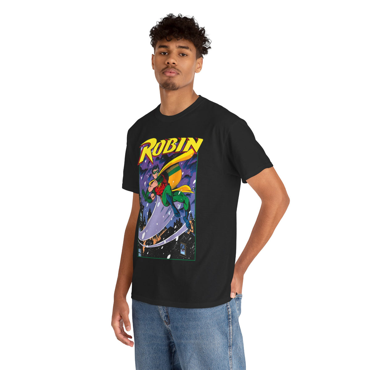 Robin T-Shirt - Tom Grummett Art - Tim Drake, Batman Family, Gotham City - DC Comics