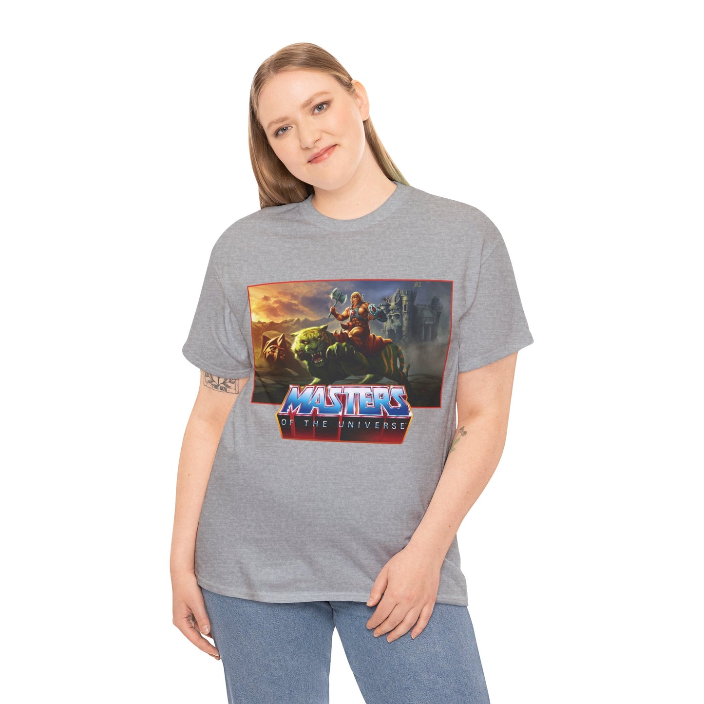 He-Man & Battle Cat T-Shirt- Masters of the Universe, MOTU - New 2026 Movie with Nicholas Galitzine