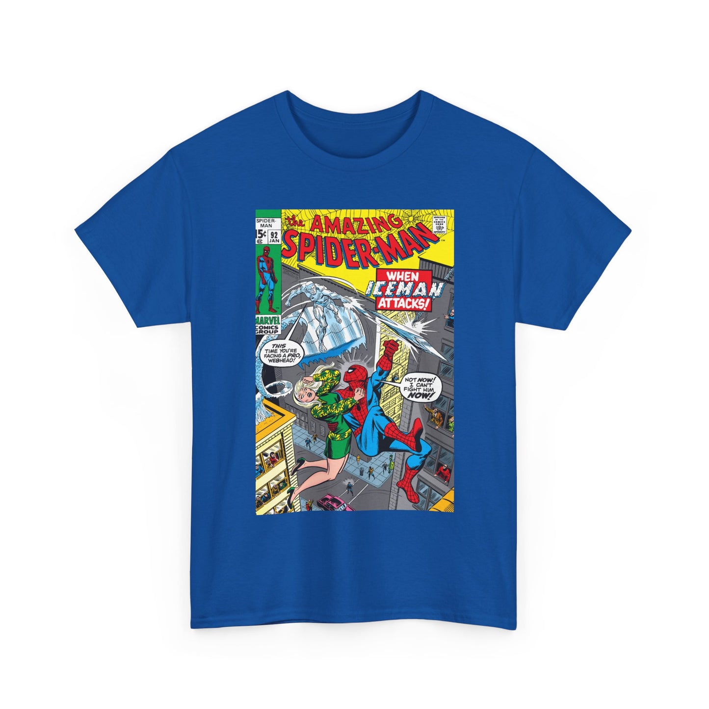 Amazing Spider-Man #92 T-Shirt - Iceman, Gwen Stacy - Marvel Comics