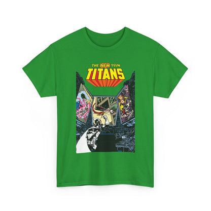 New Teen Titans T-Shirt - George Perez Art - Dr. Light, Titans Tower - DC Comics