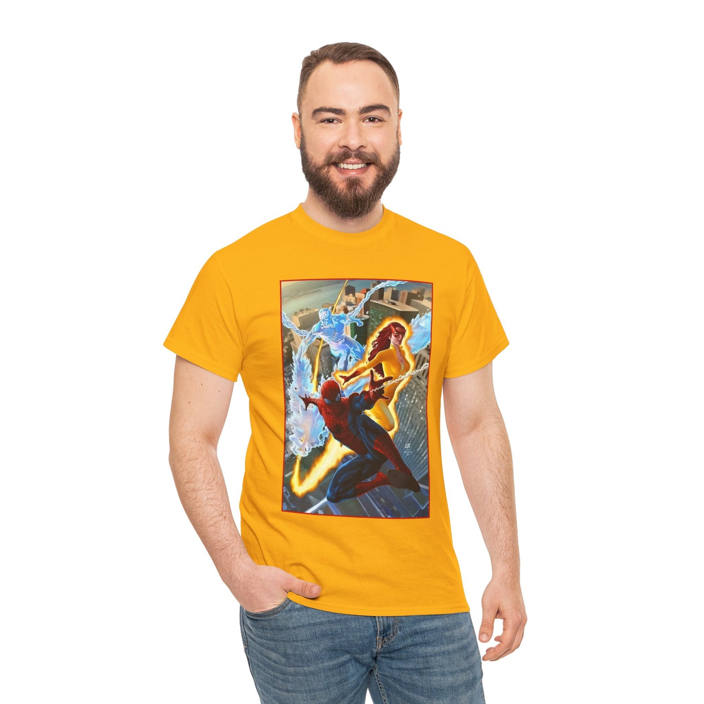 Spider-Man & His Amazing Friends T-Shirt - Firestar, Iceman - Marvel Comics