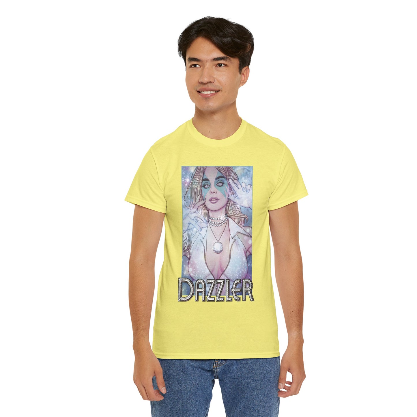 Dazzler T-Shirt - Jenny Frison Art - X-Men Member, Pop Star Mutant - Alison Blaire - Marvel Comics