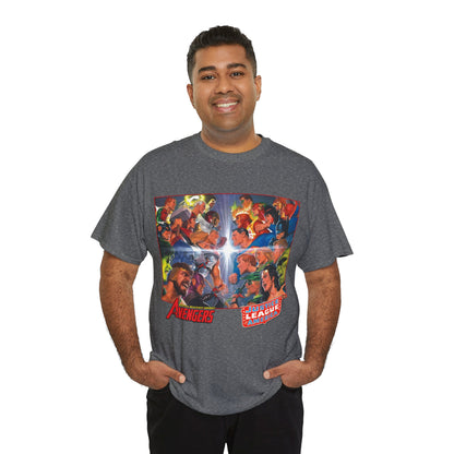 Avengers/Justice League of America T-Shirt - Alex Ross Art, George Perez Homage - DC Comics, Marvel Comics