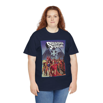Squadron Supreme T-Shirt - Alex Ross Art - Hyperion, Nighthawk, Power Princess, Doctor Spectrum, Whizzer - Justice League Pastiches - Marvel Comics