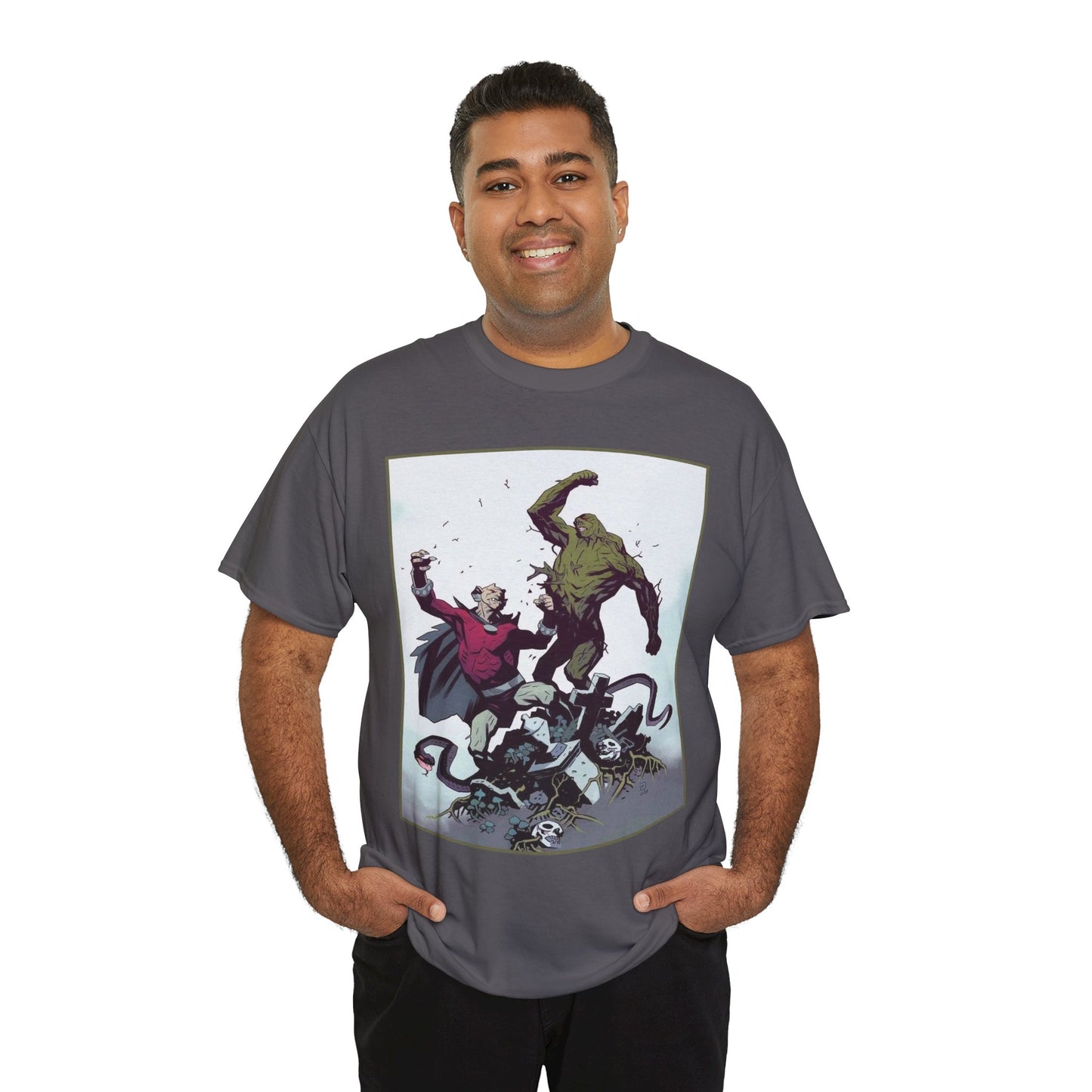 Swamp Thing & Etrigan the Demon T-Shirt - Mike Mignola Art - DC Comics