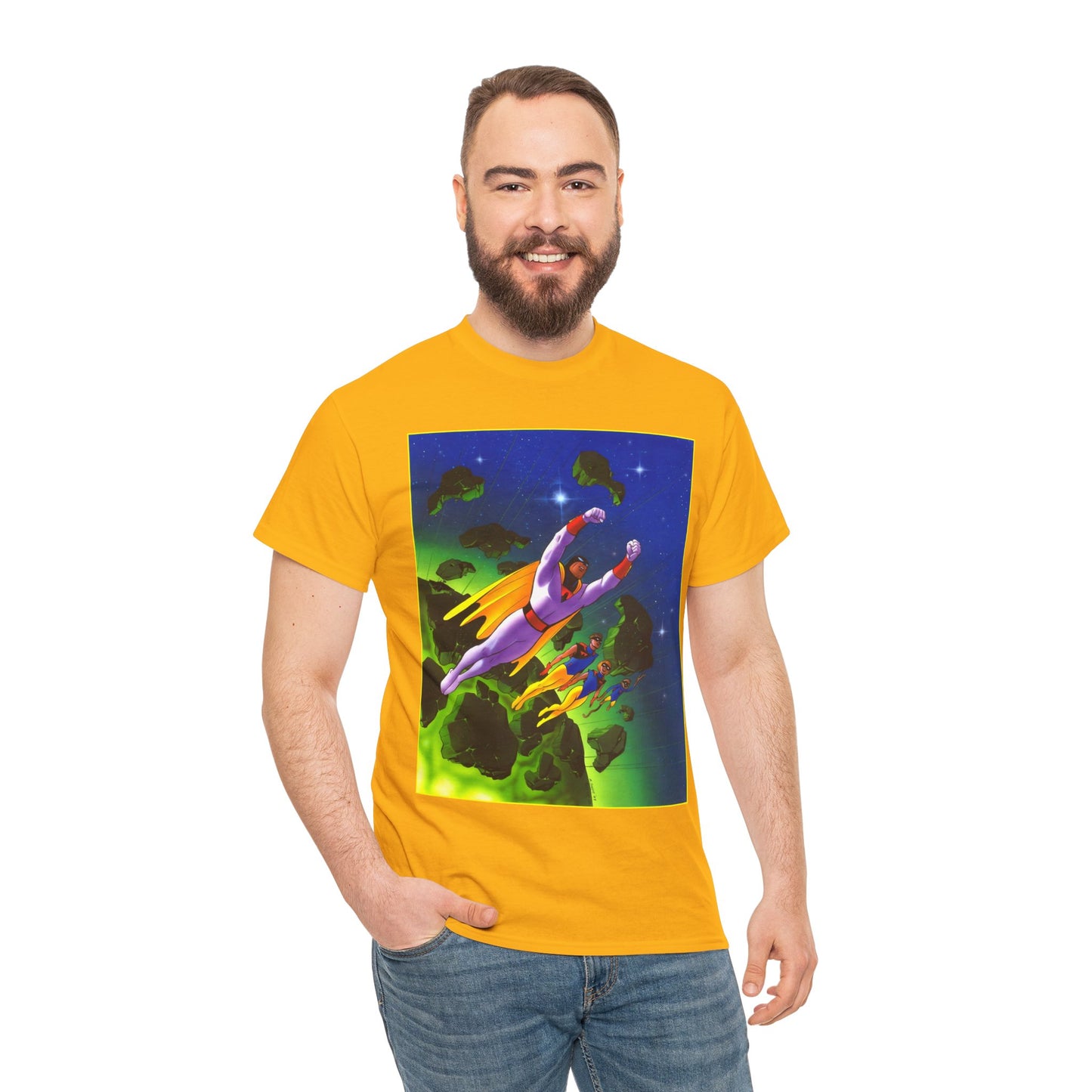 Space Ghost T-Shirt - Steve Rude Art - Jan, Jace, Blip - Gorgeous Art of 1960s Cartoon Icon