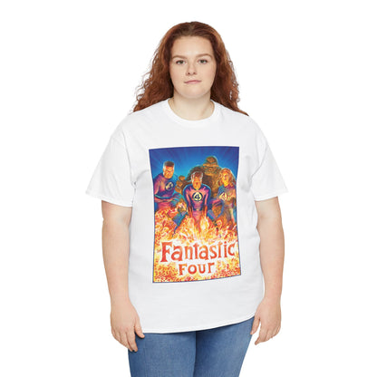 Fantastic Four T-Shirt - Alex Ross Art - Mr. Fantastic, Invisible Woman, Human Torch, The Thing - Marvel Comics