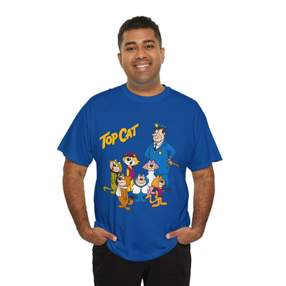 Top Cat & His Gang T-Shirt - Popular Hanna-Barbera 1960s TV Cartoon - Brain, Spook, Benny the Ball