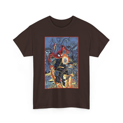 Amazing Spider-Man & Ghost Rider T-Shirt - Erik Larsen Art - Sinister Six - Marvel Comics