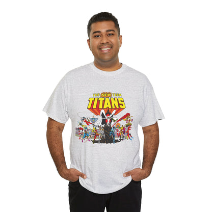 New Teen Titans T-Shirt - George Perez Art - Nightwing, Starfire, Cyborg, Speedy, Bumblebee, Hawk, Dove, Speedy, Wonder Girl, Terra, Lilith - DC Comics