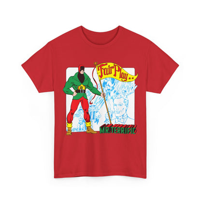 Mr Terrific T-Shirt - Stephen DeStefano Art - Who's Who in the DC Universe Entry - DC Comics