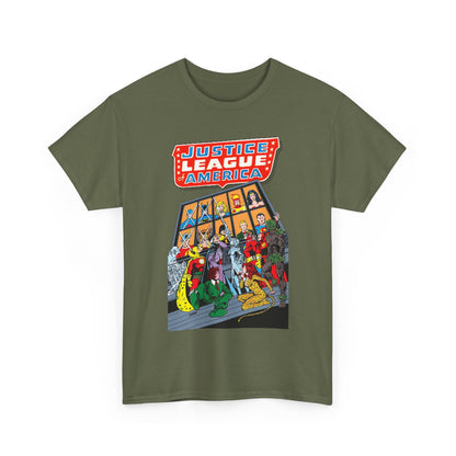 Justice League of America T-Shirt - George Perez Art - Wonder Woman, Hourman, Batman, Firestorm - SSOSV - DC Comics