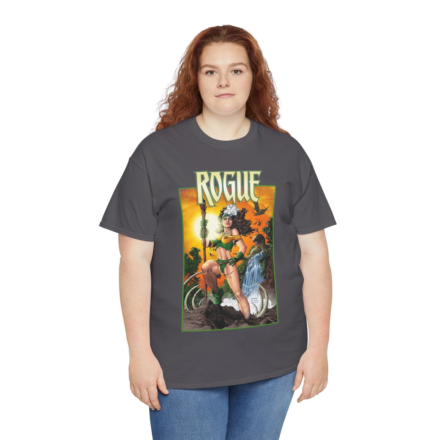 Rogue T-Shirt - Jim Lee Art - X-Men Mutant Member & Leader - Savage Land - 1990s Story - Marvel Comics