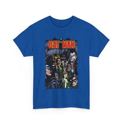 Batman T-Shirt - George Perez Art - Arkham Asylum - Joker, Catwoman, Poison Ivy, Riddler, Nightwing - DC Comics