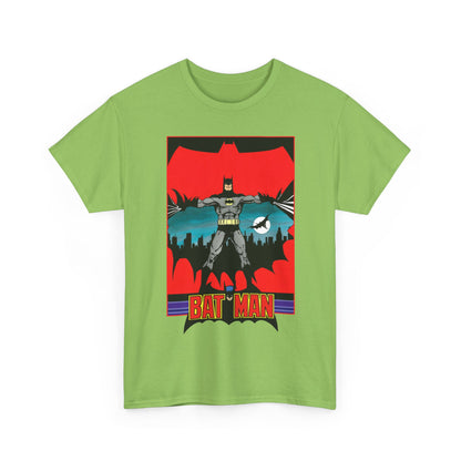 Batman T-Shirt - George Perez Art - 1980s JLA Postcard Art - DC Comics