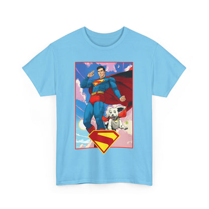 Superman & Krypto T-Shirt - DC Comics - New James Gunn Movie 2025 - Dan Mora Art - Man of Steel