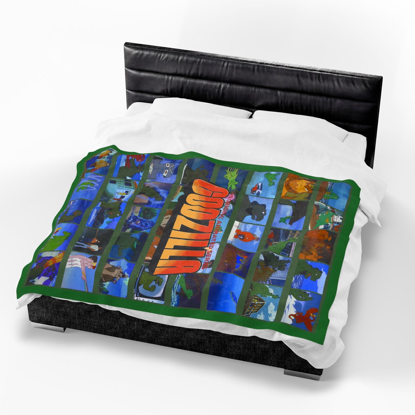 Godzilla the Animated Series Blanket - Hanna-Barbera 1970s Cartoon Art - With Godzooky - Soft & Comfy