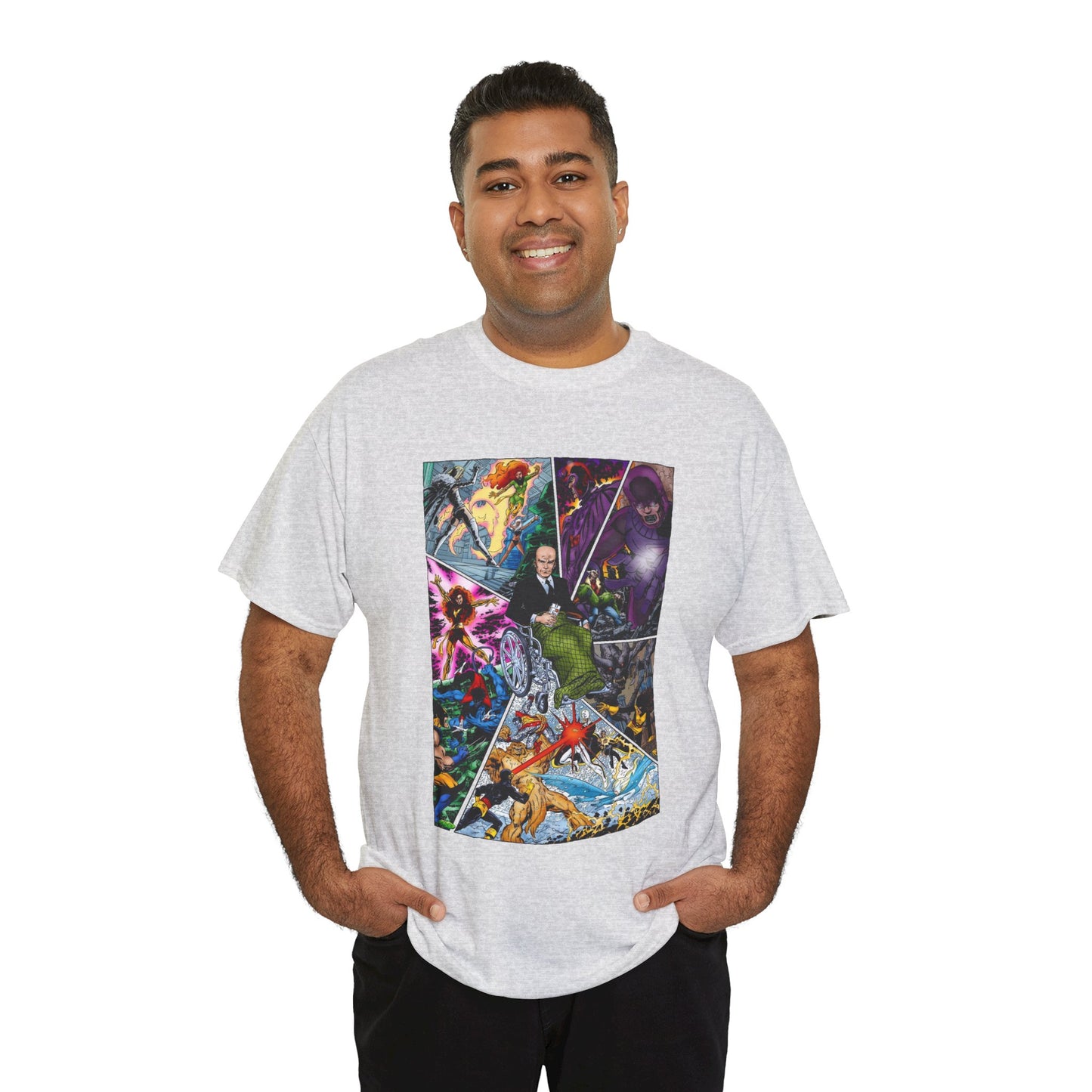 Professor X T-Shirt - John Byrne Art - Charles Xavier, X-Men Founder - Dark Phoenix, Cyclops, Sentinels - Marvel Comics