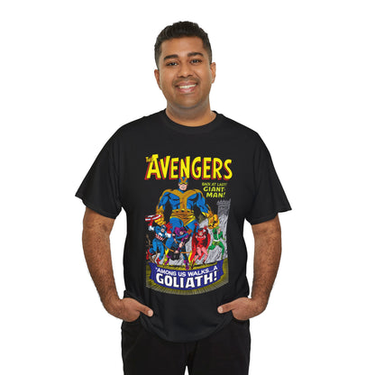 Avengers T-Shirt - Silver Age Art - Early Giant-Man Appearance - Captain America, Hawkeye, Scarlet Witch, Quicksilver - Marvel Comics
