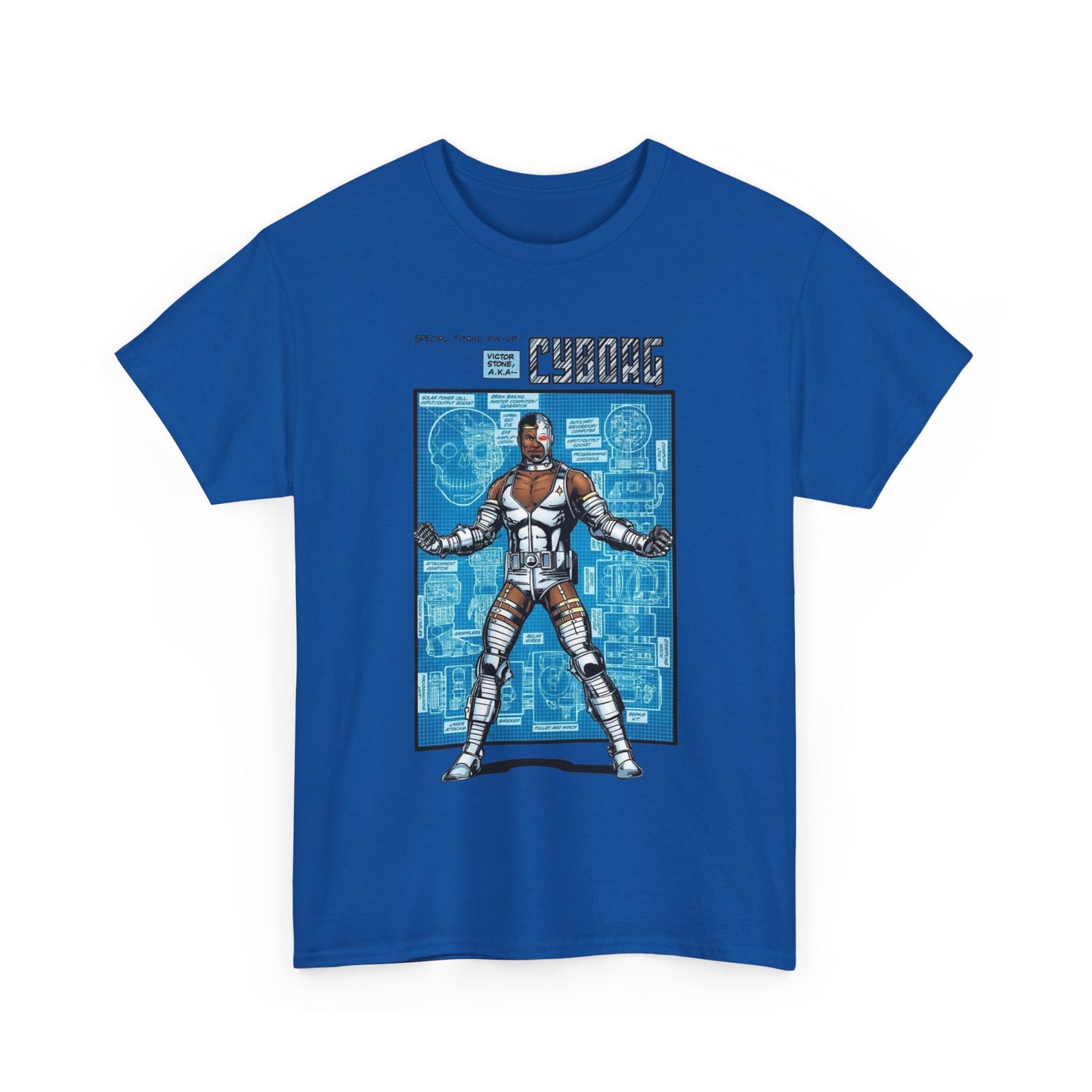 Cyborg T-Shirt - George Perez Art - New Teen Titans Pin-Up Poster - Victor Stone - DC Comics