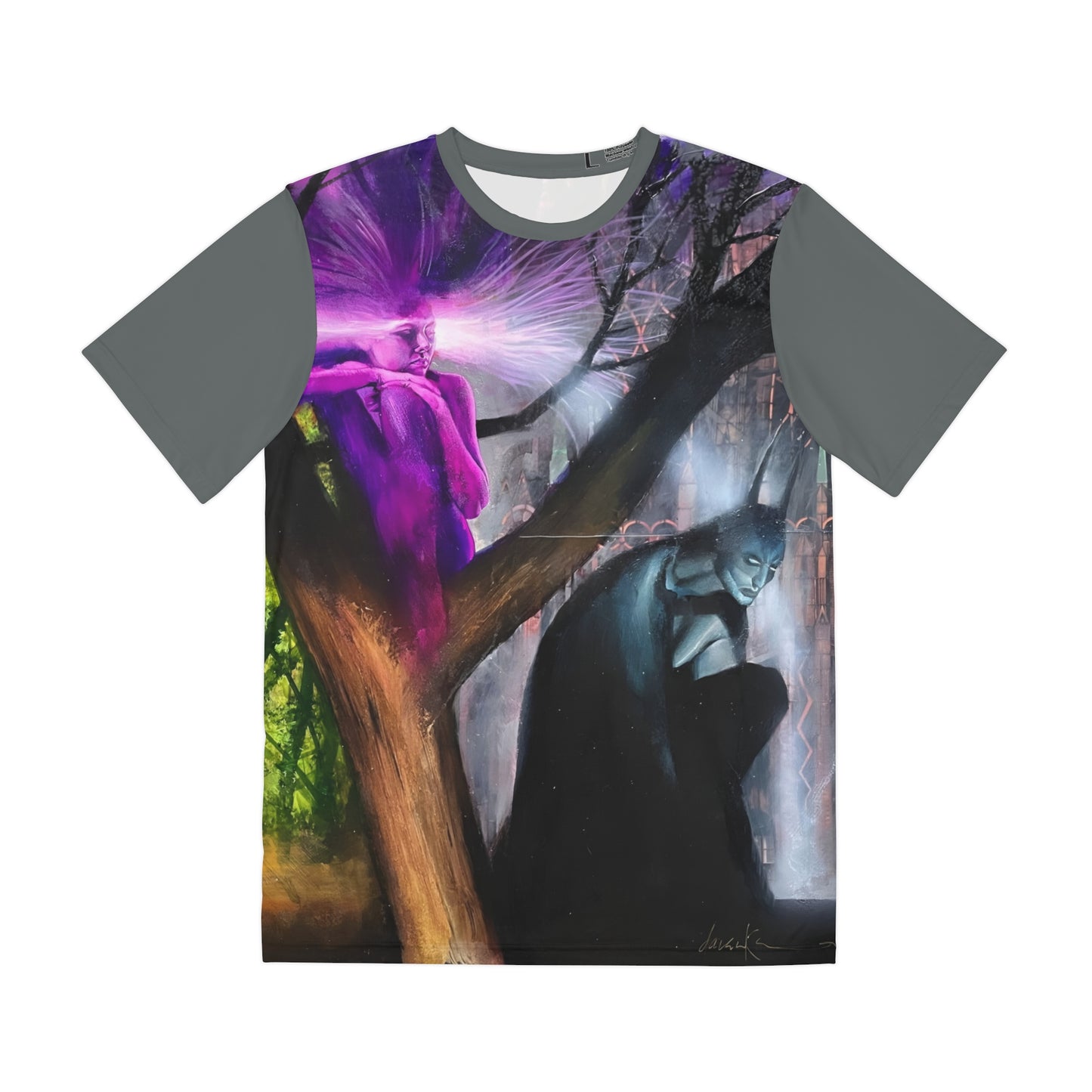 Black Orchid, Batman & Swamp Thing Polyester Tee (All-Over Print) - Dave McKean Art - DC/Vertigo Comics