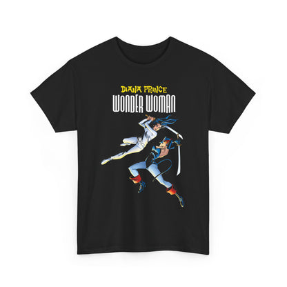 Diana Prince Wonder Woman  T-Shirt - From Diana's 1970s White Suit No-Powers Years - Bronze Age DC Comics