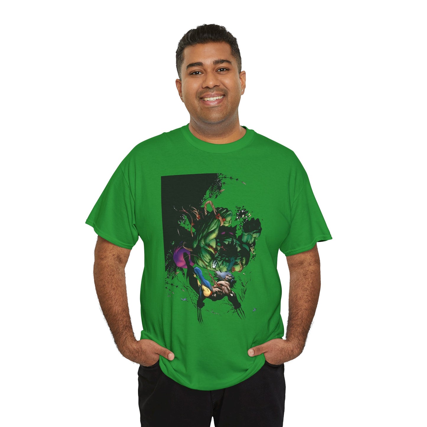 Wolverine Vs Hulk T-Shirt - Adam Kubert Art - Marvel Comics - Logan, X-Men, Bruce Banner - Great Fight Image
