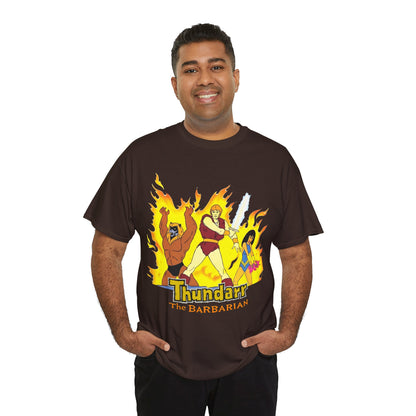 Thundarr the Barbarian T-Shirt - Princess Ariel, Ookla the Mok - Ruby-Spears Saturday Morning Cartoon - 1980s