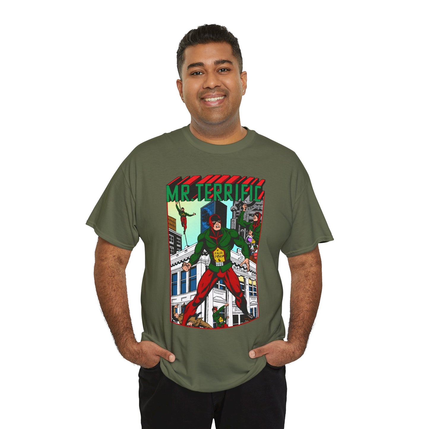 Mr Terrific T-Shirt - JSA Member - Golden Age Hero - DC Comics