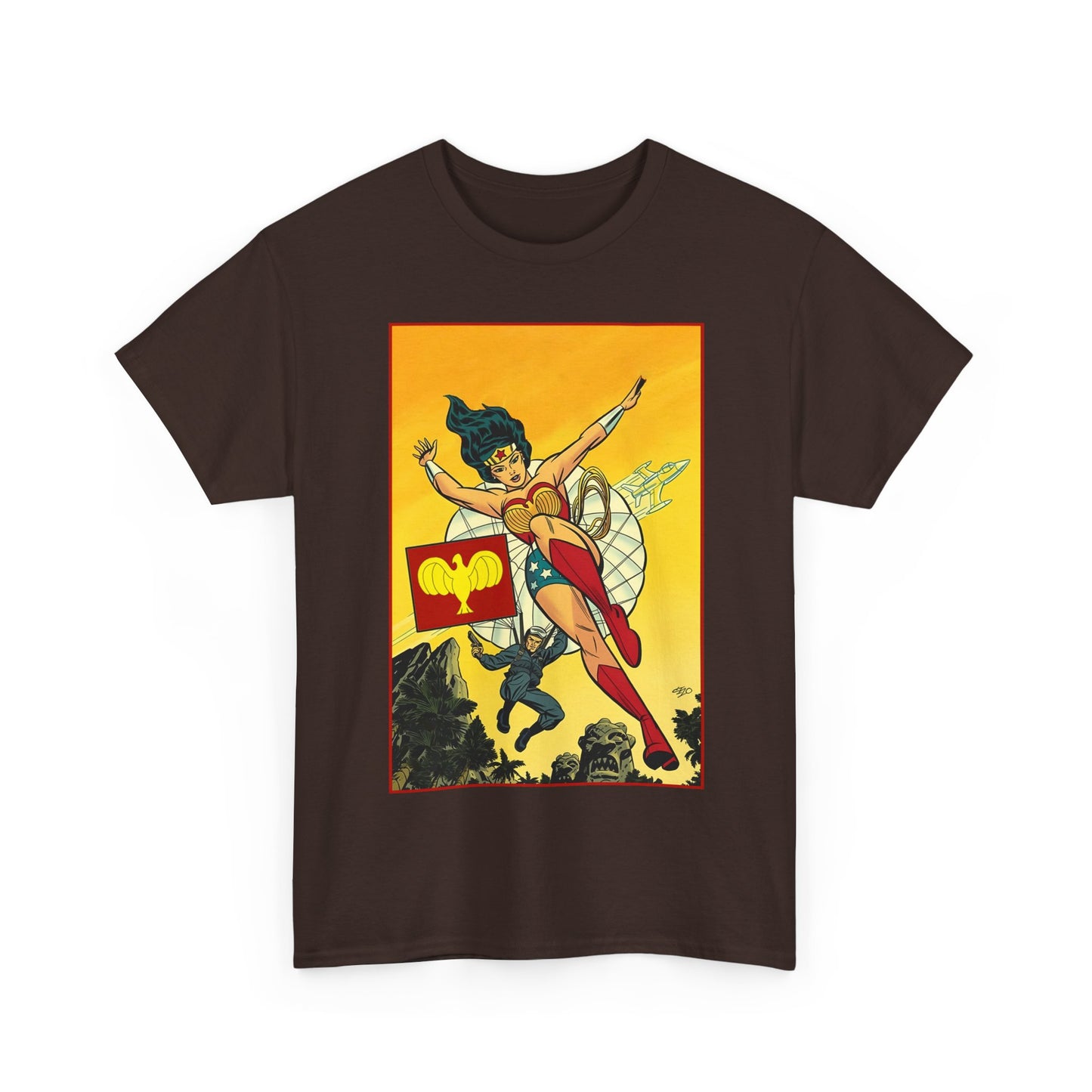Wonder Woman T-Shirt - Michael Cho Art - Golden Age Art Theme - Steve Trevor - DC Comics
