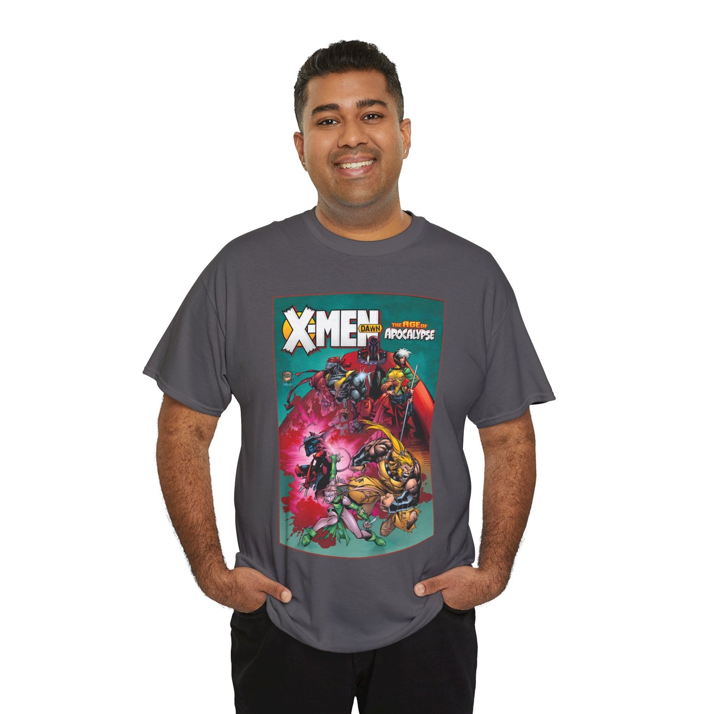 X-Men: Age of Apocalypse T-Shirt - Adam Kubert Art - Magneto, Rogue, Nightcrawler, Gambit, Blink, Sabretooth - Dawn - Marvel Comics