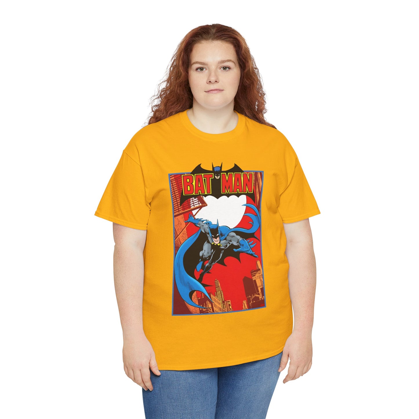 Batman T-Shirt - Jim Aparo Art - Untold Tales Cover - DC Comics Bronze Age - Batman Flying in Front of the Moon - Caped Crusader, Gotham City