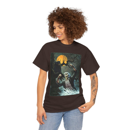 Solomon Grundy T-Shirt - Bernie Wrightson Art - Batman Watching From the Trees - DC Comics