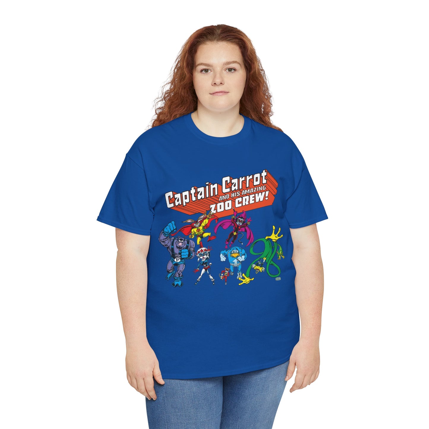 Captain Carrot & the Zoo Crew T-Shirt - 1980s Funny Animal Comic Series - DC Comics