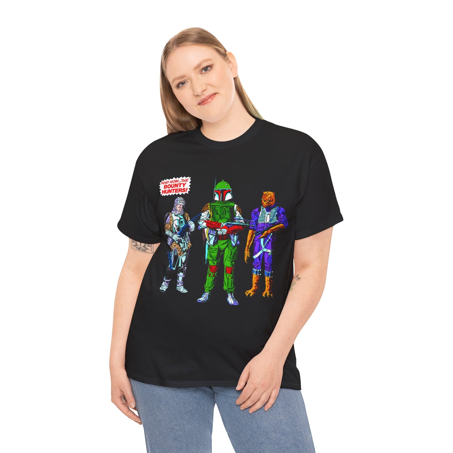 Boba Fett, Bossk, Dengar T-Shirt - Star Wars Bounty Hunters from Empire Strikes Back - Marvel Comics 1980s Art - Alternate Colors