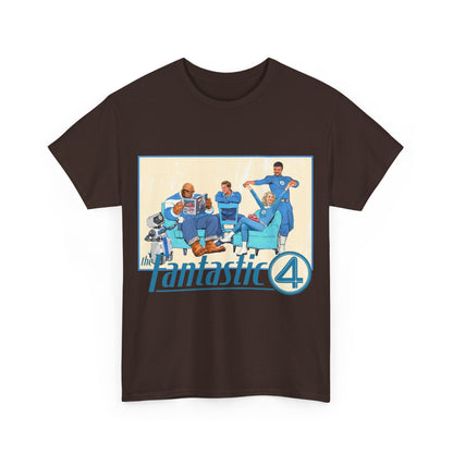 Fantastic Four T-Shirt - 2025 MCU Movie - Reed Richards, Invisible Woman, Thing, Human Torch - Marvel Comics Characters