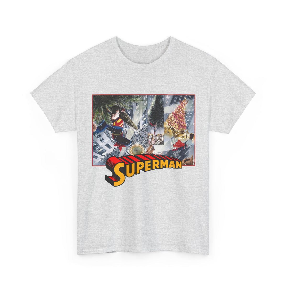 Superman Christmas Tree T-Shirt - Alex Ross Art - DC Comics