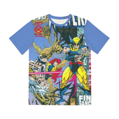 Wolverine All Over Print Tee (Polyester) - Adam Kubert Art - Phalanx Covenant - Marvel Comics (IMPROVED PLACEMENT AND PRINTING TECHNIQUES)