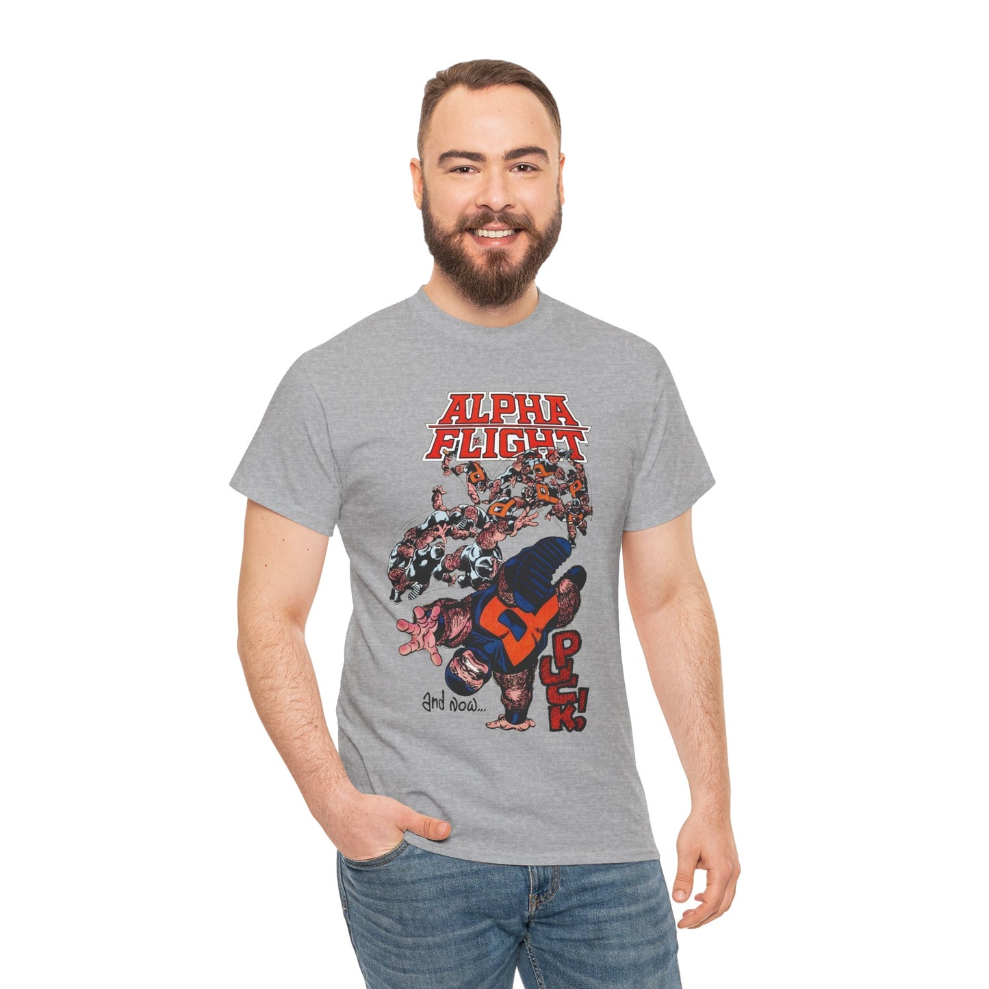 Puck T-Shirt - John Byrne Art - Alpha Flight Member - Marvel Comics
